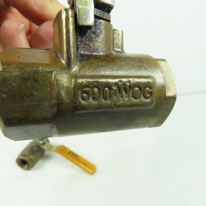 Parker P 1/2" 600 WOG Brass Ball Valve Lot Of 2