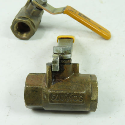Parker P 1/2" 600 WOG Brass Ball Valve Lot Of 2