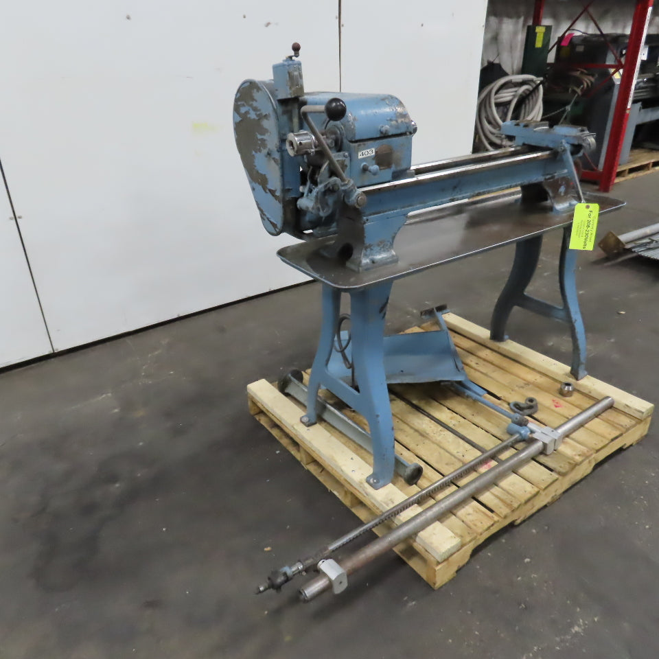 Logan 830 Vintage Hand Screw Machine Lathe 230V 3-Phase W/ Bar Feeder Tested