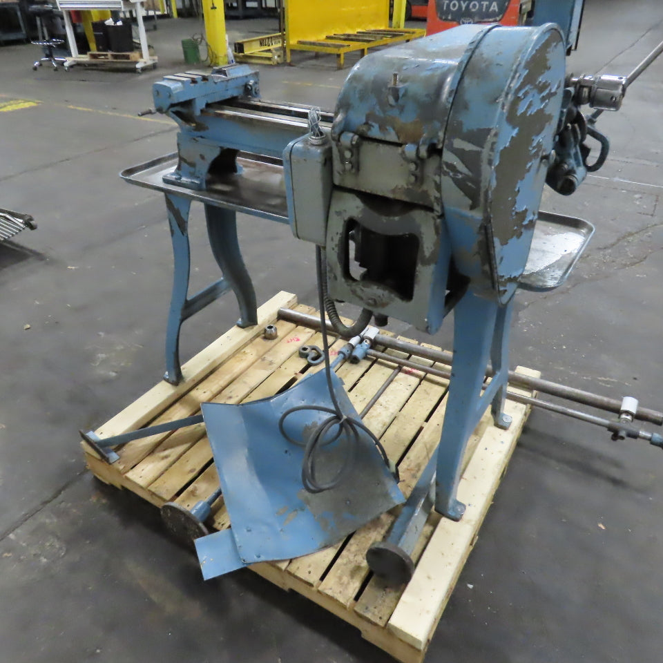 Logan 830 Vintage Hand Screw Machine Lathe 230V 3-Phase W/ Bar Feeder Tested