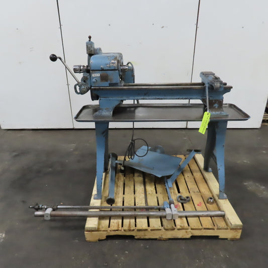 Logan 830 Vintage Hand Screw Machine Lathe 230V 3-Phase W/ Bar Feeder Tested