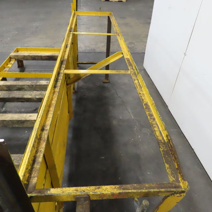 Forklift Battery & Charger Handling Pallet Storage Rack 132" Long x 40" Deep