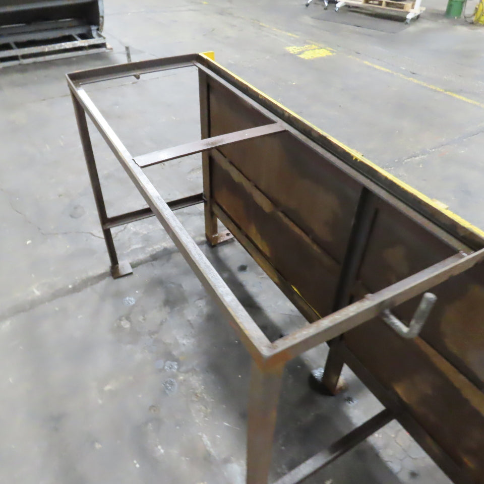 Forklift Battery & Charger Handling Pallet Storage Rack 84" Long x 40" Deep