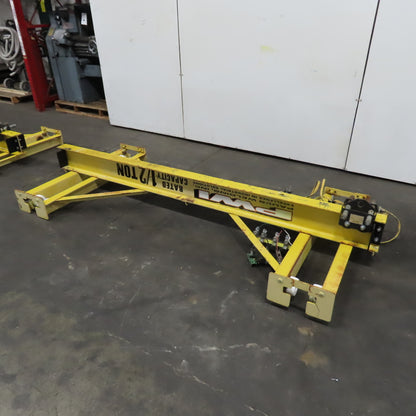 PWI 1/2 Ton 84" Manual Push/Pull Under Hung Bridge Crane Runner W/ Trolley