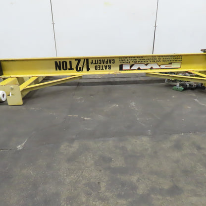 PWI 1/2 Ton 84" Manual Push/Pull Under Hung Bridge Crane Runner W/ Trolley