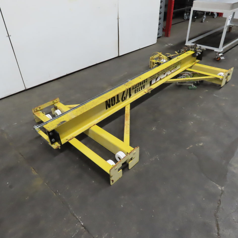 PWI 1/2 Ton 84" Manual Push/Pull Under Hung Bridge Crane Runner W/ Trolley