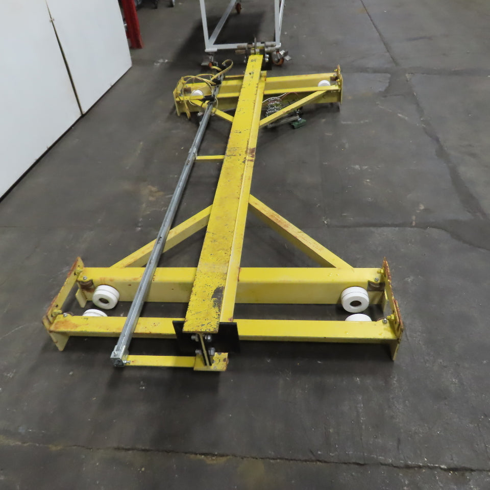 PWI 1/2 Ton 84" Manual Push/Pull Under Hung Bridge Crane Runner W/ Trolley