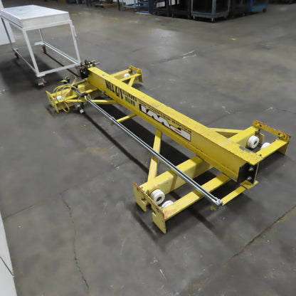 PWI 1/2 Ton 84" Manual Push/Pull Under Hung Bridge Crane Runner W/ Trolley