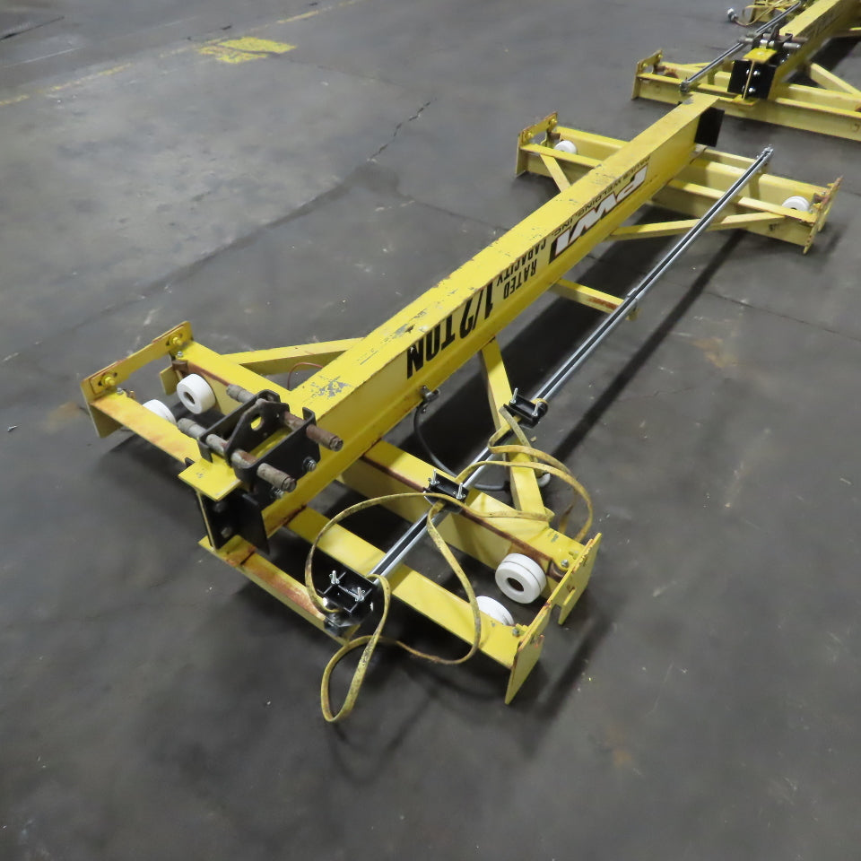 PWI 1/2 Ton 84" Manual Push/Pull Under Hung Bridge Crane Runner W/ Trolley