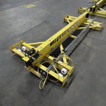 PWI 1/2 Ton 84" Manual Push/Pull Under Hung Bridge Crane Runner W/ Trolley