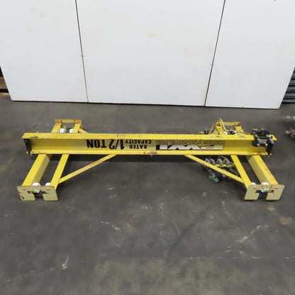 PWI 1/2 Ton 84" Manual Push/Pull Under Hung Bridge Crane Runner W/ Trolley
