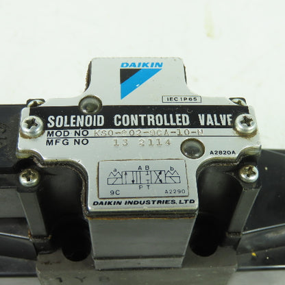 Daikin KS0-G02-9CA-10-N Controlled Solenoid Valve 100VAC Coil