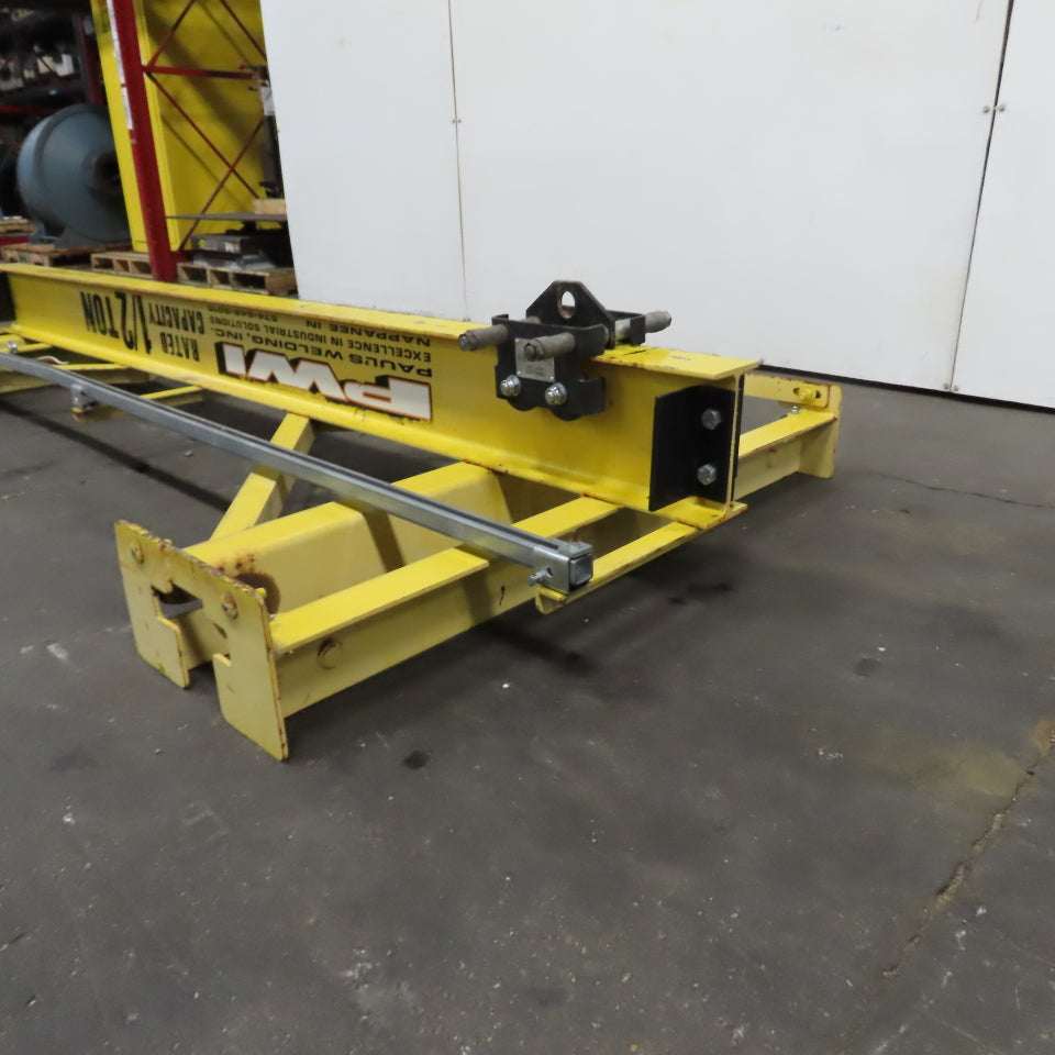 PWI 1/2 Ton 84" Manual Push/Pull Under Hung Bridge Crane Runner (NO WHEELS)