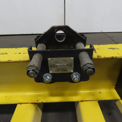 PWI 1/2 Ton 84" Manual Push/Pull Under Hung Bridge Crane Runner (NO WHEELS)
