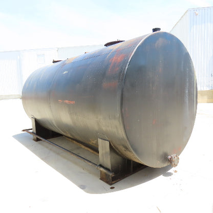 6000 Gallon Aboveground Steel Single Wall Horizontal Liquid Saddle Storage Tank