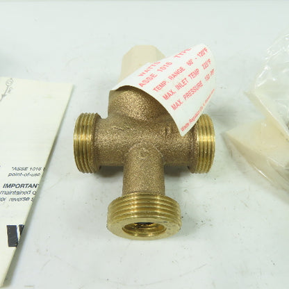 Watts MMV-UT Type T Asse 1016 1/2 Thermostatic Mixing Valve 150PSI Range60-120°F