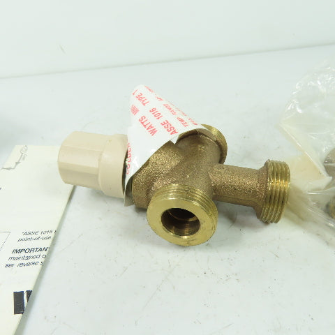 Watts MMV-UT Type T Asse 1016 1/2 Thermostatic Mixing Valve 150PSI Range60-120°F