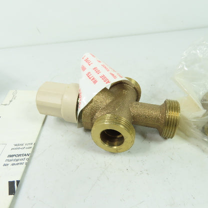 Watts MMV-UT Type T Asse 1016 1/2 Thermostatic Mixing Valve 150PSI Range60-120°F