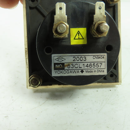 Yokogawa 209354 0-400 Amp Panel Meter FS DC 60mV EXT Shunt