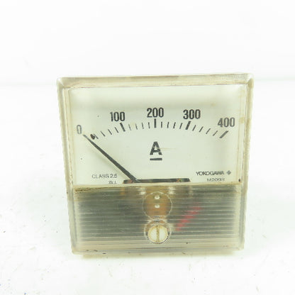 Yokogawa 209354 0-400 Amp Panel Meter FS DC 60mV EXT Shunt