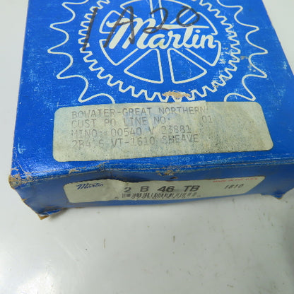 Martin 2 B 46 TB Groove Conventional Taper Bushed Sheave 2B4.6 VT-1610