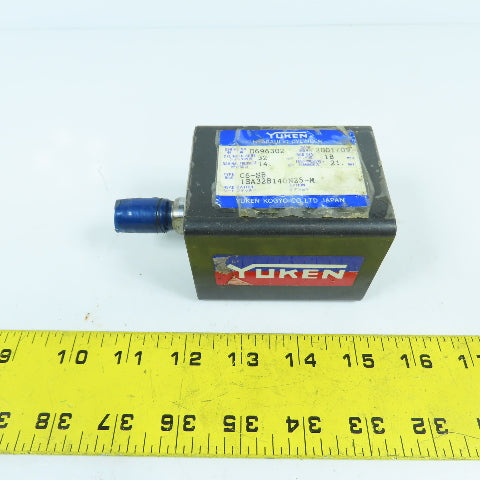 Yuken C6-SB 1SA32B140N25 Double Acting Hydraulic Cylinder 32mm Bore 25mm Stroke