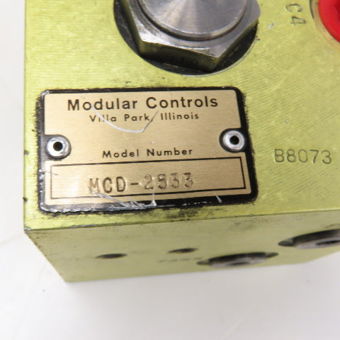 Modular Controls MCD-2533 4 Way Solenoid Control Valve Assembly No Coils