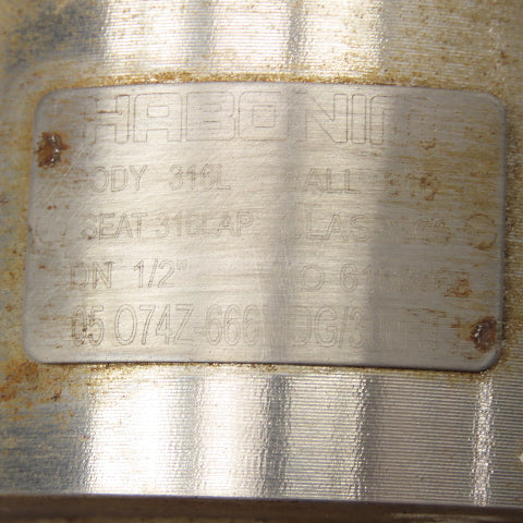 Habonim 05 O747-666MDG/300RTJ 1/2" Flange Mount Stainless Steel Ball Valve