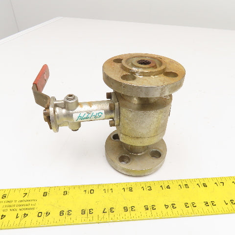 Habonim 05 O747-666MDG/300RTJ 1/2" Flange Mount Stainless Steel Ball Valve