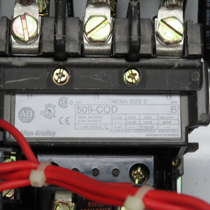 Allen Bradley 512-CJB-3E-5G-6XGP-24R Nema 2 Combination Motor Starter 25HP 480V