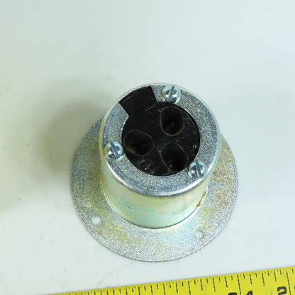 Hubbell HBL3777 Twist-Lock Flanged Inlet Armored 2-Pole 3-Wire