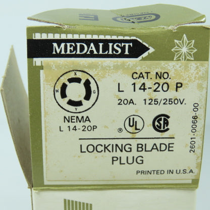 Slater L14-20-P Medalist SST Locking Blade Plug 20A 125/250V Lot Of 10