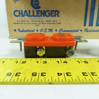 Challenger 11590-1GR Orange Transient Voltage Surge Suppressor 15A 125V Lot/12