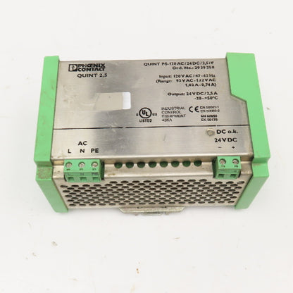 Phoenix Contact 2939250 Quint PS 120VAC 24VDC Power Supply