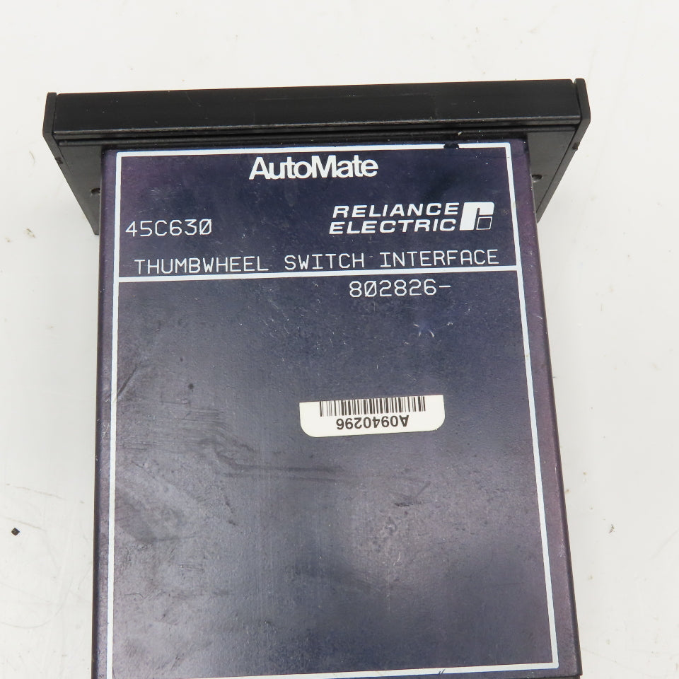 Reliance Electric 45C630 AutoMate Thumbwheel Switch Interface Counter