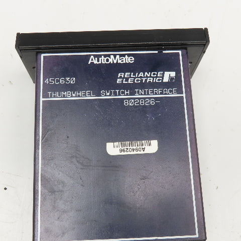 Reliance Electric 45C630 AutoMate Thumbwheel Switch Interface Counter