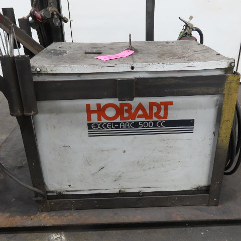 Hobart Excel-Arc 500 CC 36VDC ARC Stick Welder 400A Cutting Torch Handling Rack