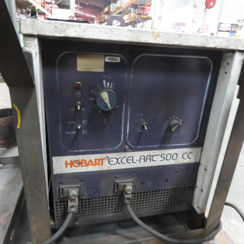 Hobart Excel-Arc 500 CC 36VDC ARC Stick Welder 400A Cutting Torch Handling Rack