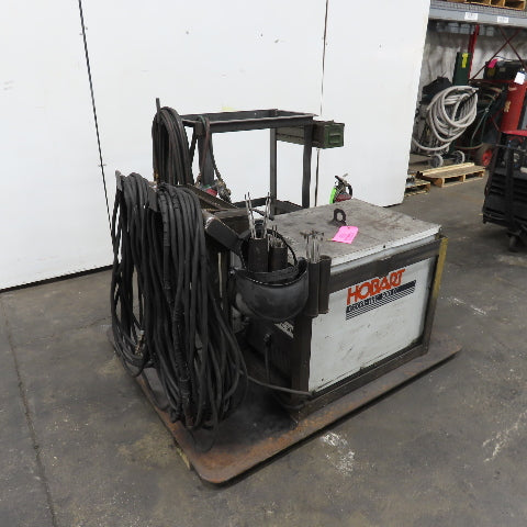 Hobart Excel-Arc 500 CC 36VDC ARC Stick Welder 400A Cutting Torch Handling Rack