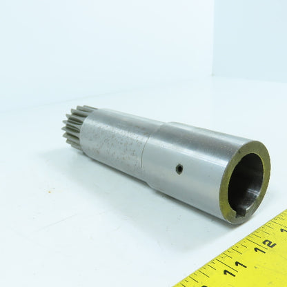 Fanuc S604A0 Servo Motor Shaft Adapter 35mm x 18 Tooth Spline 7-1/4" Long