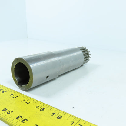Fanuc S604A0 Servo Motor Shaft Adapter 35mm x 18 Tooth Spline 7-1/4" Long
