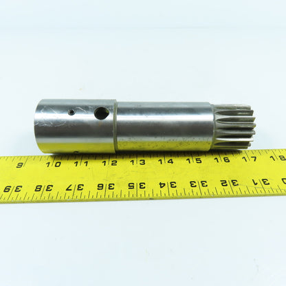 Fanuc S604A0 Servo Motor Shaft Adapter 35mm x 18 Tooth Spline 7-1/4" Long