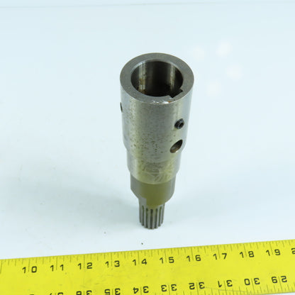 Fanuc S4423GO Servo Motor Shaft Adapter 35mm x 18 Tooth Spline 7-5/8" Long