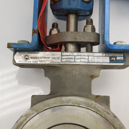 Neles Jamesbury 815W 11 3600TT 4" Wafer-Sphere Stainless Valve & Quadra Actuator