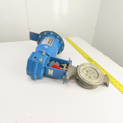 Neles Jamesbury 815W 11 3600TT 4" Wafer-Sphere Stainless Valve & Quadra Actuator