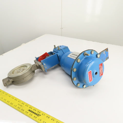 Neles Jamesbury 815W 11 3600TT 4" Wafer-Sphere Stainless Valve & Quadra Actuator