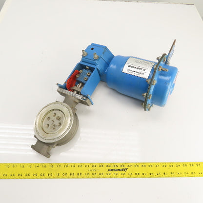 Neles Jamesbury 815W 11 3600TT 4" Wafer-Sphere Stainless Valve & Quadra Actuator