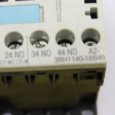 Siemens 3RH1140-1BB40 Contactor Relay 600V 10A Max 24VDC Coil Lot Of 2
