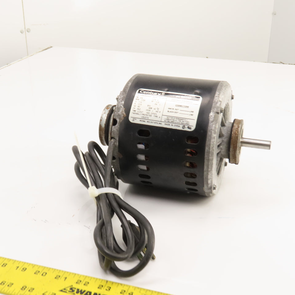 Centruy S56C08A01 Type S 3/4HP AC Electric Motor 1725RPM 115V 10.6A 56Z Frame