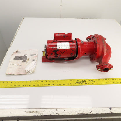 Bell & Gossett e613S 3/4HP Hydronic Centrifugal Pump 115/230V 1PH 1.5x6.25
